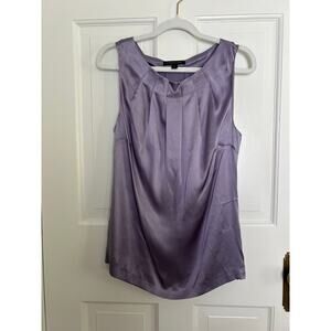 Classiques Entier Atelier Womens S 100% Silk Dusty Purple Sleeveless Blouse Tank